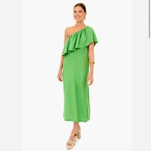 Tuckernuck Pomander Place Twist Of Lime Florencia One Shoulder Dress